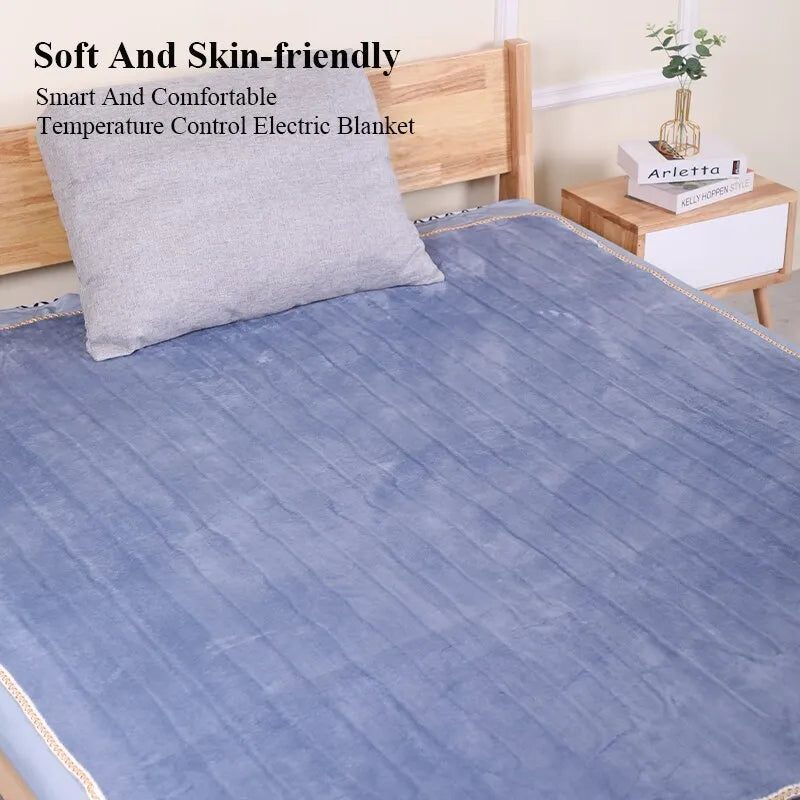 Thermal Soft Sleep Warming Winter Fleece Electric Heating Blanket