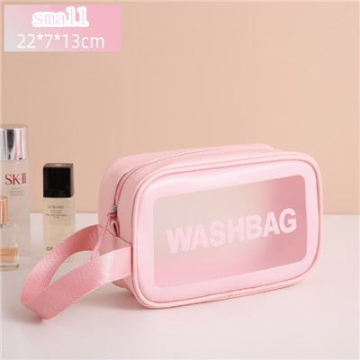 Portable Transparent Waterproof Travel Wash & Makeup Bag