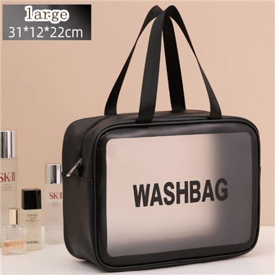 Portable Transparent Waterproof Travel Wash & Makeup Bag